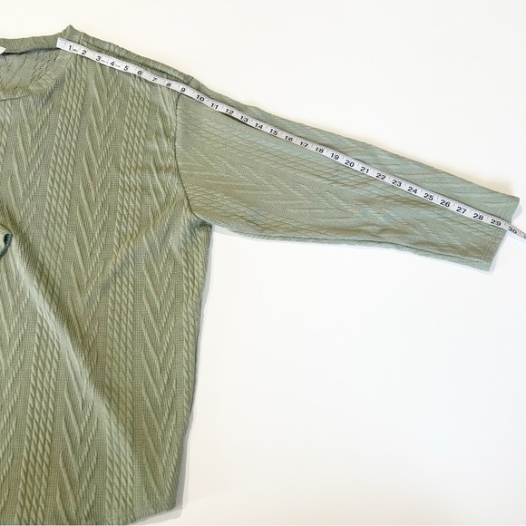 First Love Plus Size Sage Green Sweater Top 3XL - Picture 5 of 9